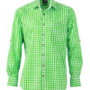 Men's Traditional Shirt - grün/weiß