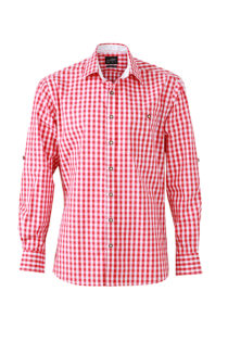 Men's Traditional Shirt - rot/weiß