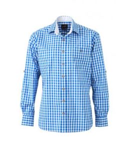 Men's Traditional Shirt - weiß/blau
