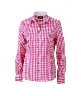 Ladies' Traditional Shirt - weiß/lila