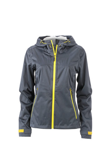 Ladies Outdoor Jacket - iron grey/yellow