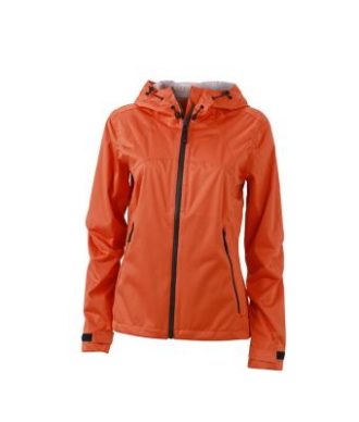 Ladies Outdoor Jacket - dark orange/iron grey