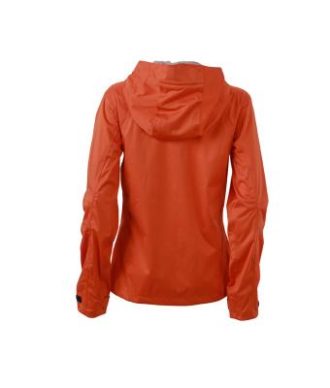 Ladies Outdoor Jacket - dark orange/iron grey