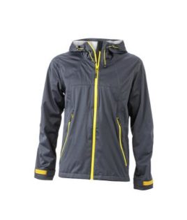 Mens Outdoor Jacket - iron grey/yellow