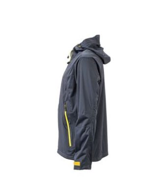 Mens Outdoor Jacket - iron grey/yellow