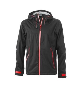 Mens Outdoor Jacket - black/red