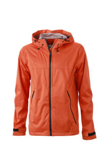 Mens Outdoor Jacket - dark orange/iron grey