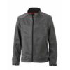 Mens Softshell Jacket - dark melange