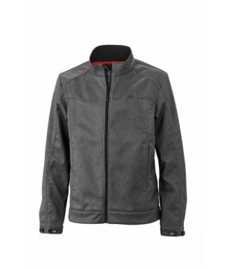 Mens Softshell Jacket - dark melange