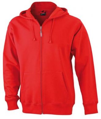 Mens Hooded Jacket - red