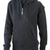 Ladies Hooded Jacket James & Nicholson - black