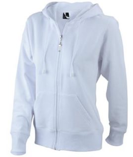 Ladies Hooded Jacket - white