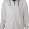 Mens Lifestyle Zip Hoody - off-white/grey heathe