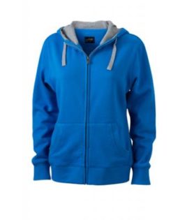 Ladies Lifestyle Zip Hoody - cobalt/grey-heather