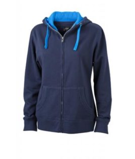 Ladies Lifestyle Zip-Hoody - navy/cobalt