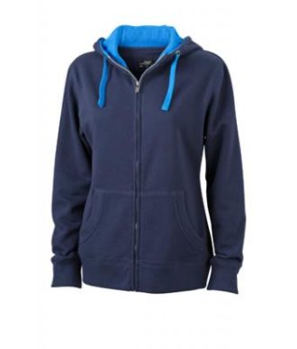 Ladies Lifestyle Zip-Hoody - navy/cobalt