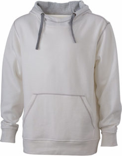 Mens Lifestyle Zip-Hoody - offwhite/grey heather