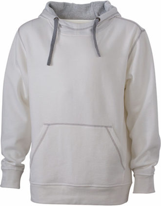 Mens Lifestyle Zip-Hoody - offwhite/grey heather