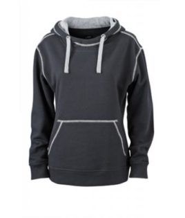 Ladies Lifestyle Hoody - black/grey heather