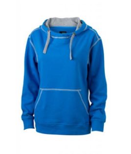 Ladies Lifestyle Hoody - cobalt/grey heather