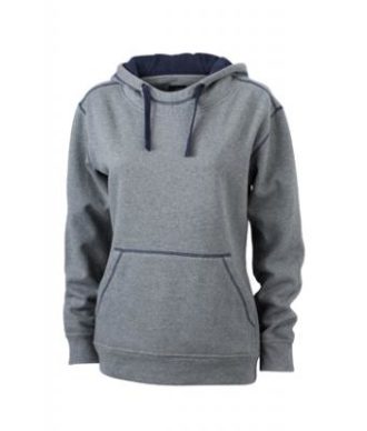 Ladies Lifestyle Hoody - grey/melange/navy