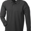 Werbeartikel Poloshirt Langarm Heavy - black