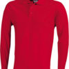 Werbeartikel Poloshirt Langarm Heavy - red