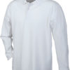 Werbeartikel Poloshirt Langarm Heavy - white