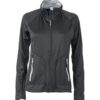 Ladies Basic Fleece Jacket - black/silver