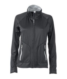 Ladies Basic Fleece Jacket - black/silver