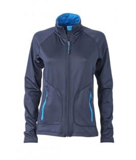 Ladies Basic Fleece Jacket - navy/cobalt