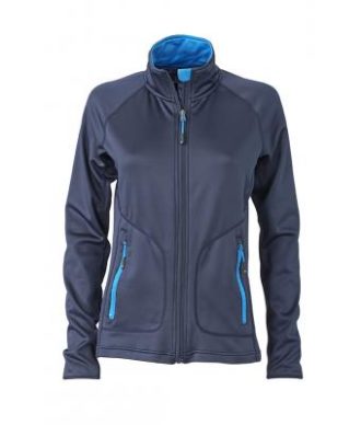 Ladies Basic Fleece Jacket - navy/cobalt