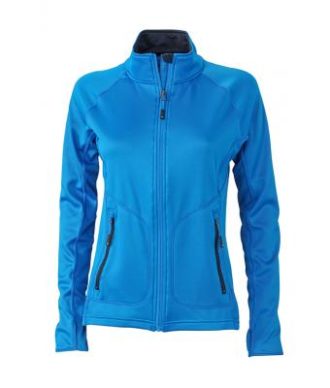 Ladies Basic Fleece Jacket - cobalt/navy