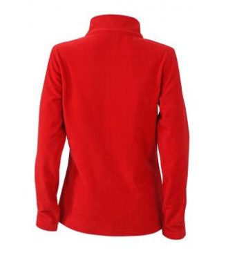 Ladies Basic Fleece Jacket - rotRückenansicht