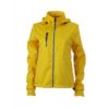 Ladies Maritime Jacket James & Nicholson - sun yellow / navy / white