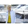 Ladies Maritime Jacket James & Nicholson - white / white / navy