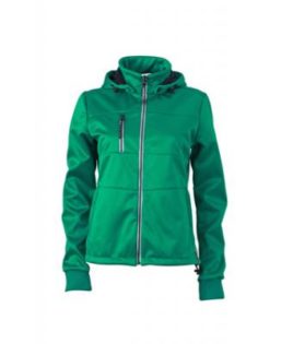 Ladies Maritime Jacket James & Nicholson - irish green / navy / white