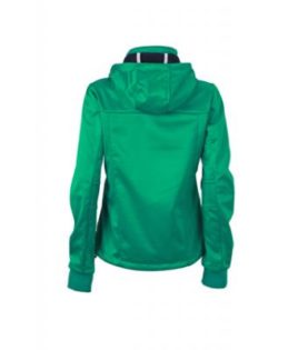 Ladies Maritime Jacket James & Nicholson - irish green / navy / white