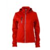 Ladies Maritime Jacket James & Nicholson - red / navy / white
