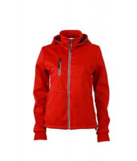 Ladies Maritime Jacket James & Nicholson - red / navy / white