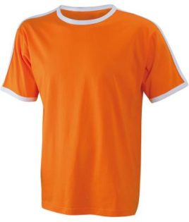 Mens Flag T James & Nicholson - orange/white