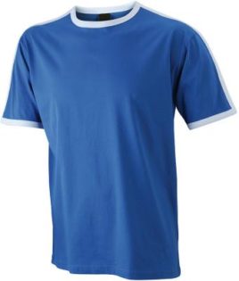 Mens Flag T James & Nicholson - royal/white