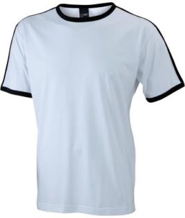 Mens Flag T James & Nicholson - white/black