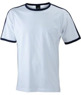 Mens Flag T James & Nicholson - white/navy