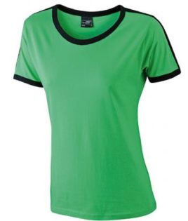 Ladies Flag T James & Nicholson - frog/black