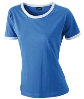 Ladies Flag T James & Nicholson - royal/white