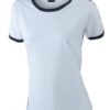 Ladies Flag T James & Nicholson - white/navy
