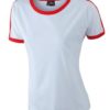 Ladies Flag T James & Nicholson - white/red