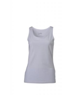 Ladies Elastic Top James & Nicholson - white