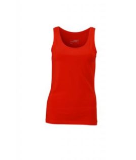 Ladies Elastic Top James & Nicholson - tomato